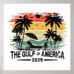 Golf von Amerika vintage amerikanisches patriotisc Poster