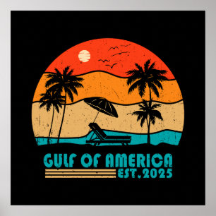 Golf von Amerika vintage amerikanisches patriotisc Poster