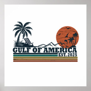 Golf von Amerika vintage patriotisches Design Poster