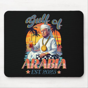 Golf von Arabien Ende 2025 Funny Trump Vintag Arab Mousepad