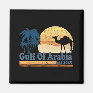 Golf von Arabien Ende 2025 Trump Arabischer Golf F Magnet