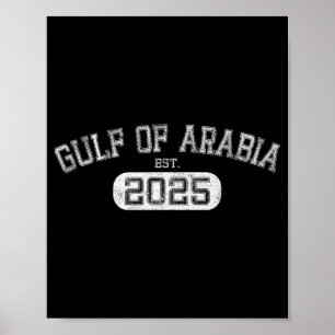 Golf von Arabien Ende 2025 Trump Arabischer Golf F Poster