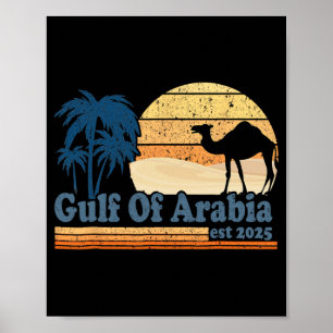 Golf von Arabien Ende 2025 Trump Arabischer Golf F Poster