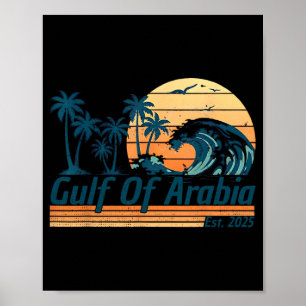 Golf von Arabien Ende 2025 Trump Arabischer Golf F Poster