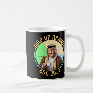 Golf von Arabien Est 2025 Lustig Trump Vintage Ara Kaffeetasse