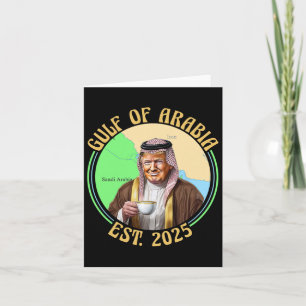 Golf von Arabien Est 2025 Lustig Trump Vintage Ara Karte
