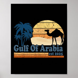 Golf von Arabien Est 2025 Trump Arabischer Golf Lu Poster