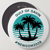 Golf von Gavin | Funny Political Humor Large Button (Vorne & Hinten)