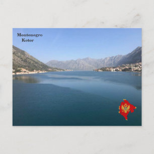 Golf von Kotor, Montenegro Postkarte