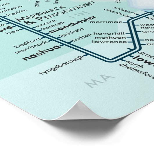 Golf von Maine 20 x 30 Poster (Ecke)