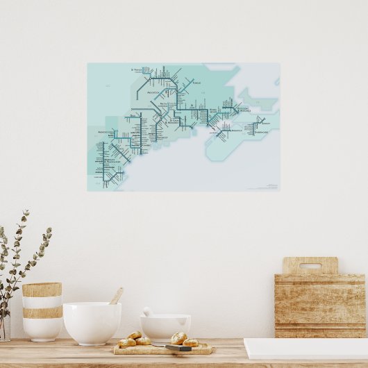 Golf von Maine 20 x 30 Poster (Küche)