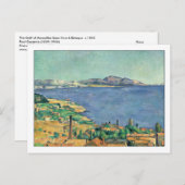 Golf von Marseille von Paul Cezanne Postkarte (Vorne/Hinten)
