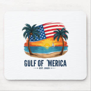 Golf von Merica USA Flagge Sunset Beach Americas G Mousepad