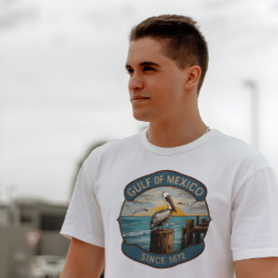 Golf von Mexiko Abzeichen für das Erbe T-Shirt