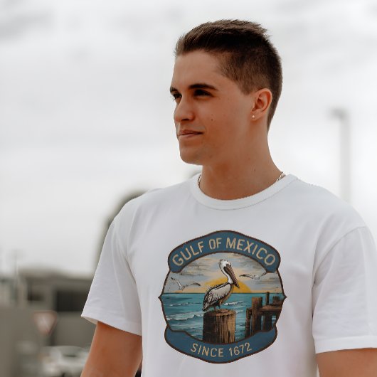 Golf von Mexiko Abzeichen für das Erbe T-Shirt