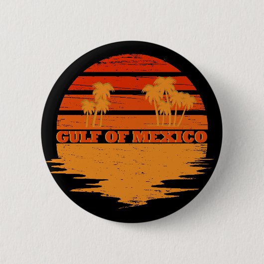 Golf von Mexiko bleib salzig vintage Button (Vorderseite)