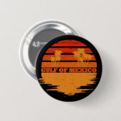 Golf von Mexiko bleib salzig vintage Button (Vorne & Hinten)