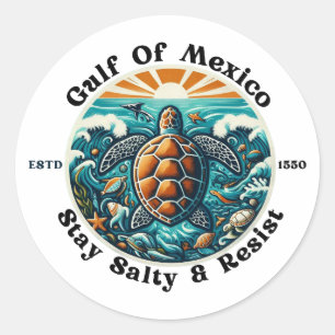 Golf von Mexiko Bleibe Salty & Resist #2 Stickers