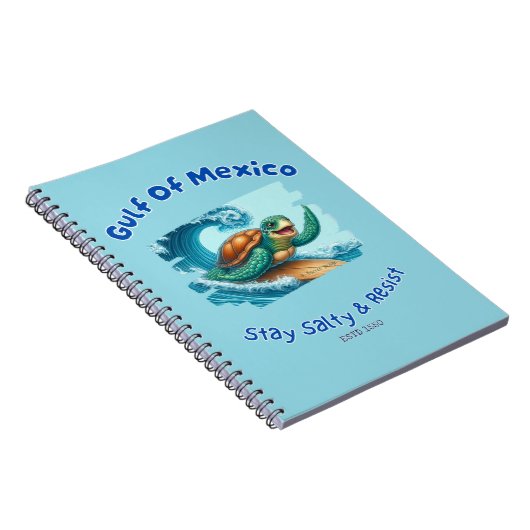 Golf von Mexiko Bleibe Salty & Resist Notebook Notizblock (Rechte Seite)
