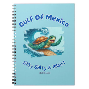 Golf von Mexiko Bleibe Salty & Resist Notebook Notizblock