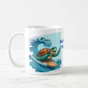 Golf von Mexiko Bleibe Salty & Resist Sea Turtle Kaffeetasse