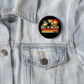 Golf von Mexiko bleibe salzig Vintag Button (Beispiel)