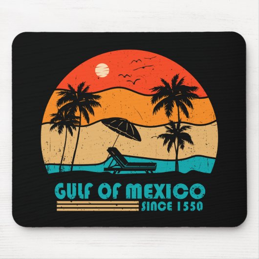 Golf von Mexiko bleibe salzig Vintag Mousepad (Vorne)