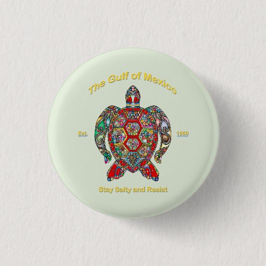 Golf von Mexiko Button (Vorderseite)