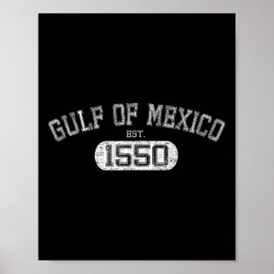 Golf von Mexiko Est 1550 Retro Vintage Golf für Mä Poster