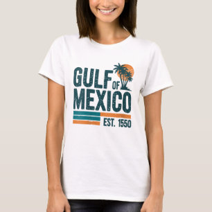 Golf von Mexiko Est 1550 Retro Vintage Strand T-Shirt