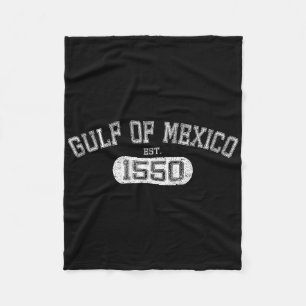 Golf von Mexiko Est 1550 Retro Vintagen Golf für M Fleecedecke