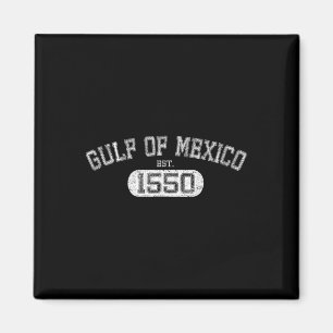 Golf von Mexiko Est 1550 Retro Vintagen Golf für M Magnet