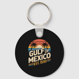 Golf von Mexiko Est. 1550 Strandliebhaber Vintage- Schlüsselanhänger