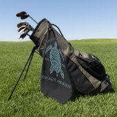 Golf von Mexiko ESTD 1550 Bleibe Salty and Resist Golfhandtuch (Gras)