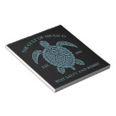 Golf von Mexiko ESTD 1550 Bleibe Salty and Resist Notizblock (angewinkelt)