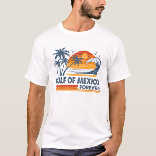 Golf von Mexiko für immer Vintage Palmen Sommerurl T-Shirt