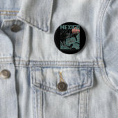 Golf von Mexiko - Golfo de México 1550 Retro Vinta Button (Beispiel)