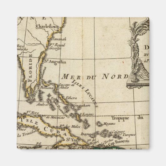 Golf von Mexiko, Karibische Inseln Magnet (Vorne)