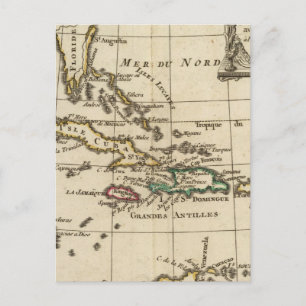 Golf von Mexiko, Karibische Inseln Postkarte
