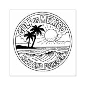 Golf von Mexiko - Kunst des Mittleren Ozeans Gummistempel (Prägung)