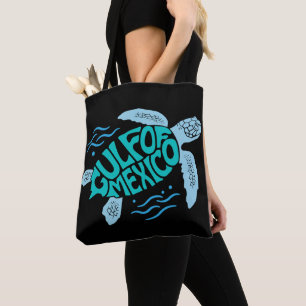 Golf-von-Mexiko-Meereschildkröten-Typografie Tasche