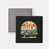 Golf von Mexiko mit Gezeitenwechsel Magnet (Vorderseite/Rückseite)