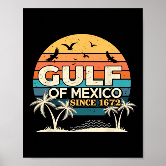 Golf von Mexiko mit Gezeitenwechsel Poster (Vorne)