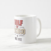 Golf von Mexiko-Parodie mit Vintagen Kaffeetasse (VorderseiteRechts)
