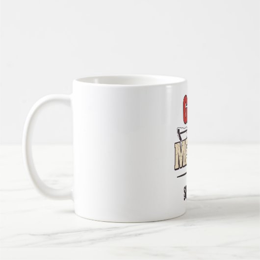 Golf von Mexiko-Parodie mit Vintagen Kaffeetasse (Links)