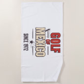 Golf von Mexiko-Parodie mit Vintagen Strandtuch (Vorderseite)