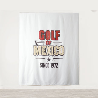 Golf von Mexiko-Parodie mit Vintagen Wandteppich