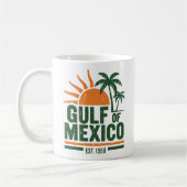 Golf von Mexiko Retro Travel Souvenir Kaffeetasse (Links)