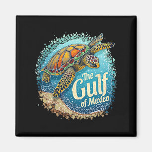 Golf von Mexiko Schildkröte farbenfrohe mexikanisc Magnet