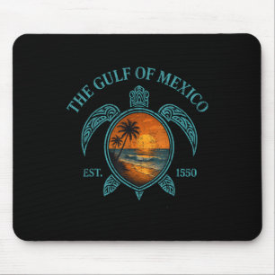 Golf von Mexiko Schildkröten Osten. 1550 Retro-Vin Mousepad